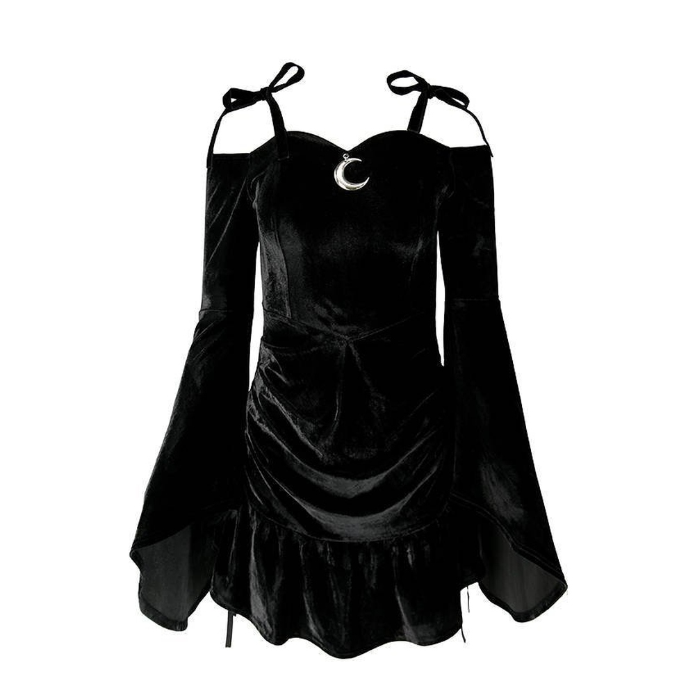 Restyle - Lucretia Kurzes Kleid - Schwarz